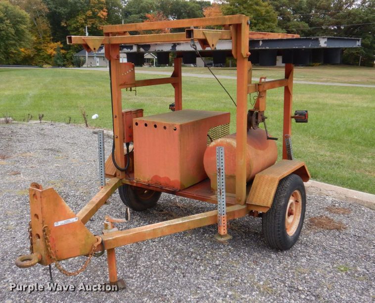 image for item JL9923 Midwest Construction Services  arrow board trailer