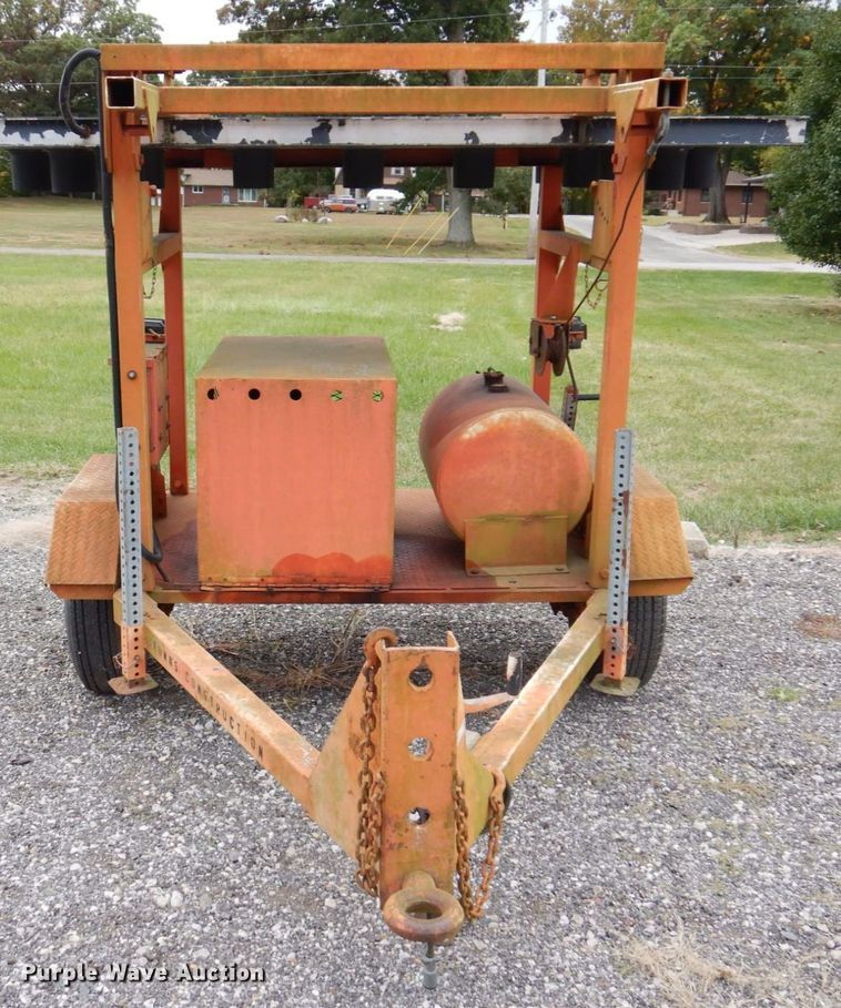 image for item JL9923 Midwest Construction Services  arrow board trailer