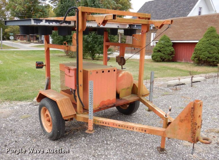 image for item JL9923 Midwest Construction Services  arrow board trailer