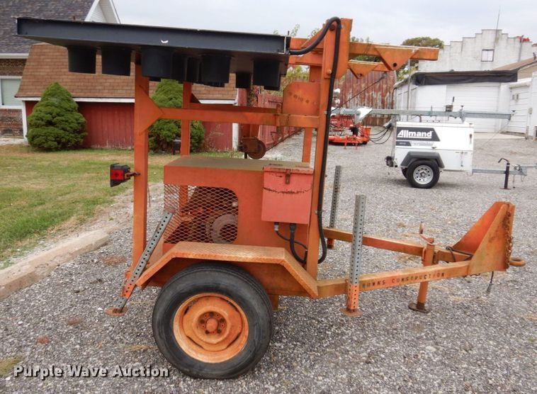 image for item JL9923 Midwest Construction Services  arrow board trailer