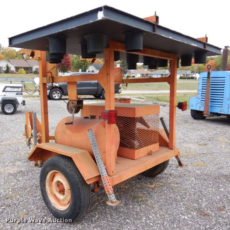 image for item JL9923 Midwest Construction Services  arrow board trailer