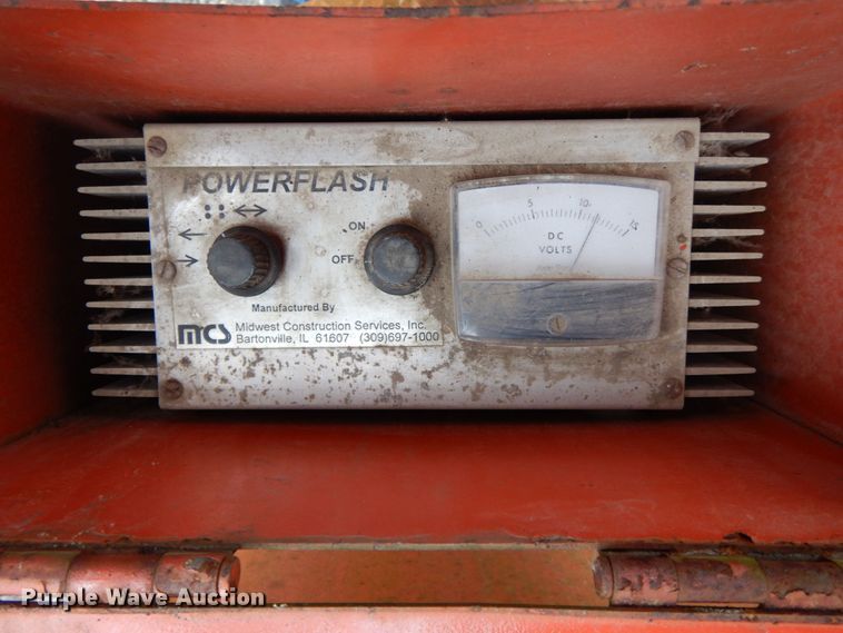 image for item JL9923 Midwest Construction Services  arrow board trailer