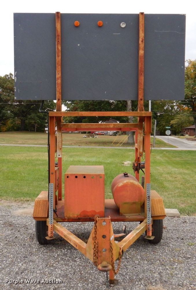 image for item JL9923 Midwest Construction Services  arrow board trailer