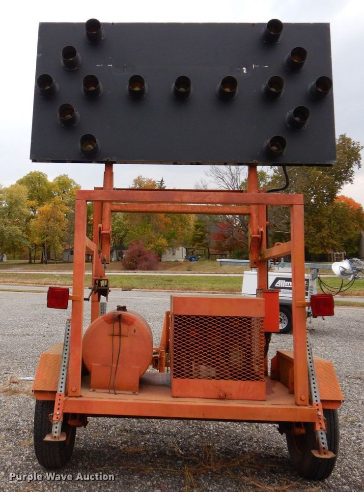 image for item JL9923 Midwest Construction Services  arrow board trailer