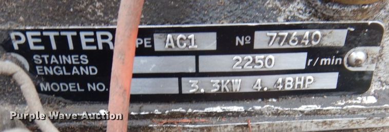 image for item JL9923 Midwest Construction Services  arrow board trailer