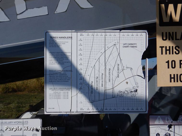image for item JL9938 2005 Terex TH844C  telehandler