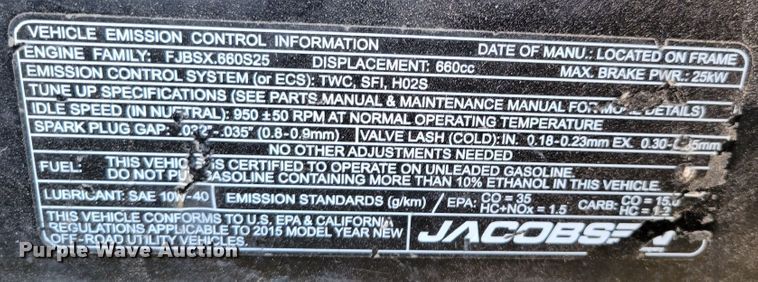 image for item JZ9058 Jacobsen Cushman  utility vehicle