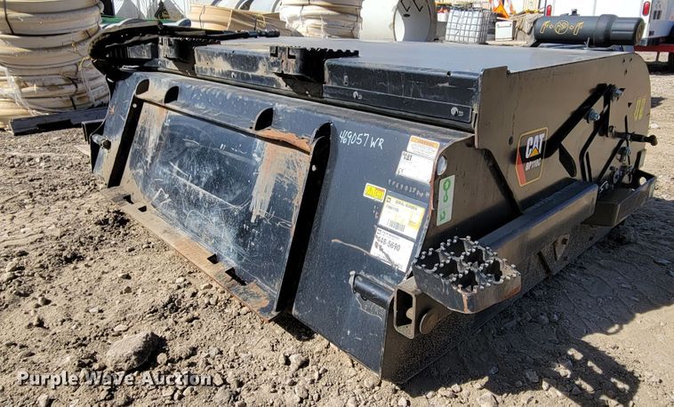 image for item JZ9109 2018 Caterpillar BP118C  skid steer sweeper