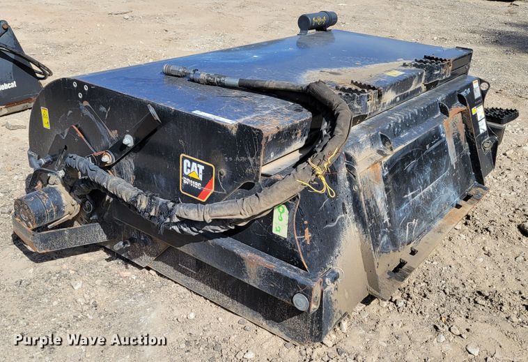 image for item JZ9109 2018 Caterpillar BP118C  skid steer sweeper