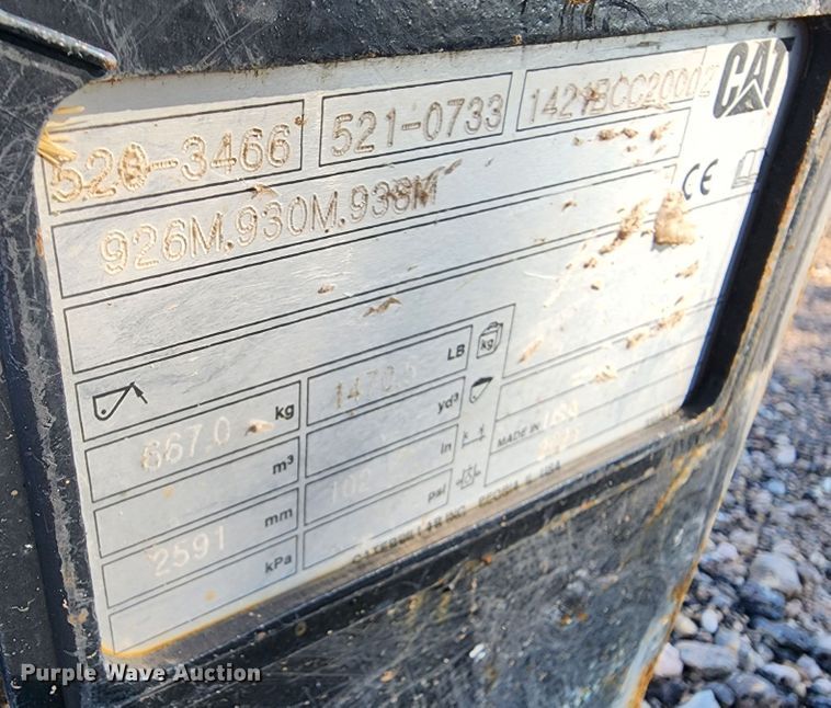 image for item KC9731 2021 Caterpillar  72"L forks