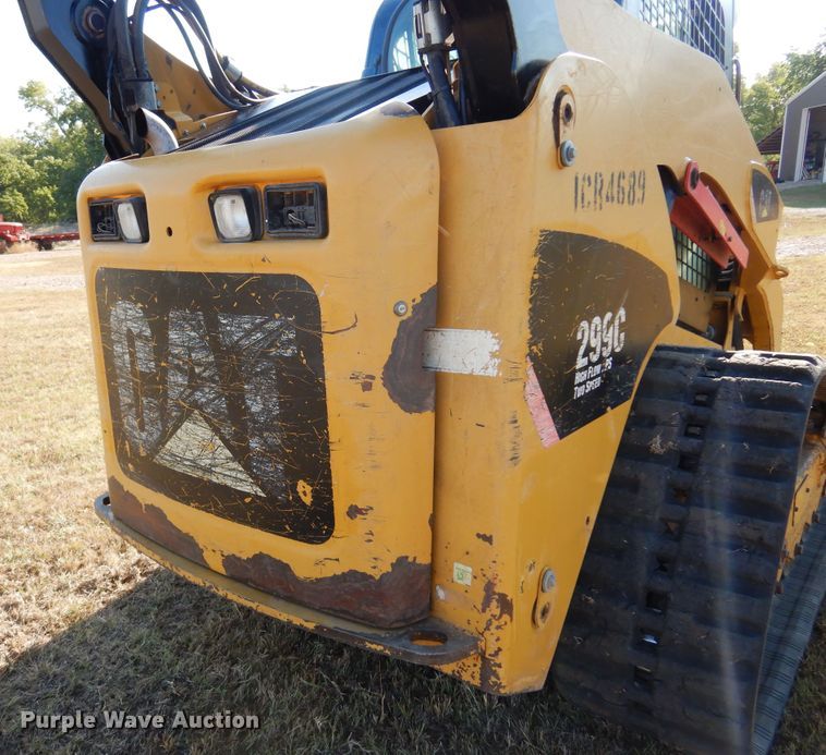 image for item KO9936 2011 Caterpillar 299C  tracked skid steer loader