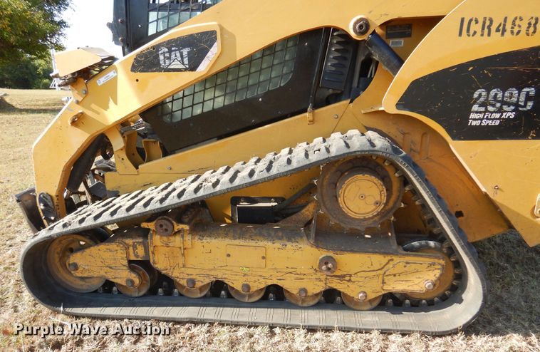 image for item KO9936 2011 Caterpillar 299C  tracked skid steer loader