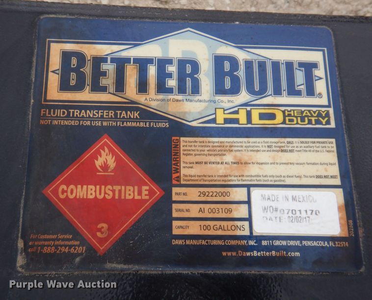 image for item KW9407 (2) Better Built fuel tanks