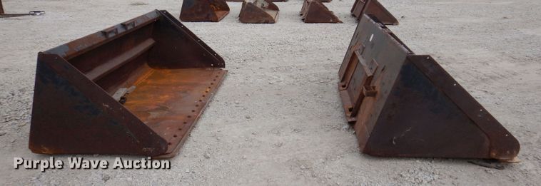 image for item KW9413 (2) Bobcat 100" W skid steer buckets