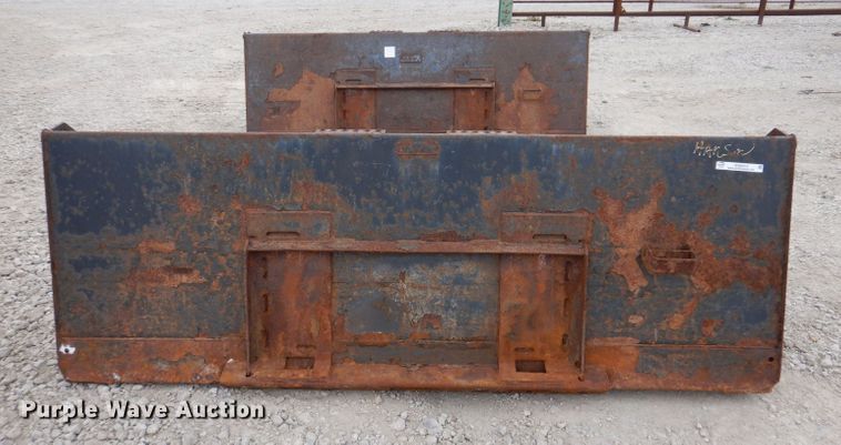 image for item KW9413 (2) Bobcat 100" W skid steer buckets