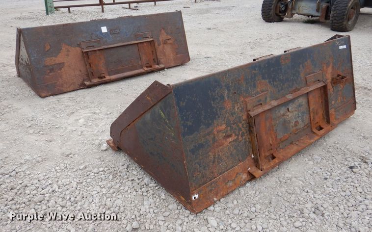 image for item KW9413 (2) Bobcat 100" W skid steer buckets