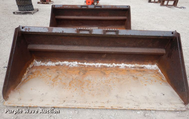 image for item KW9413 (2) Bobcat 100" W skid steer buckets