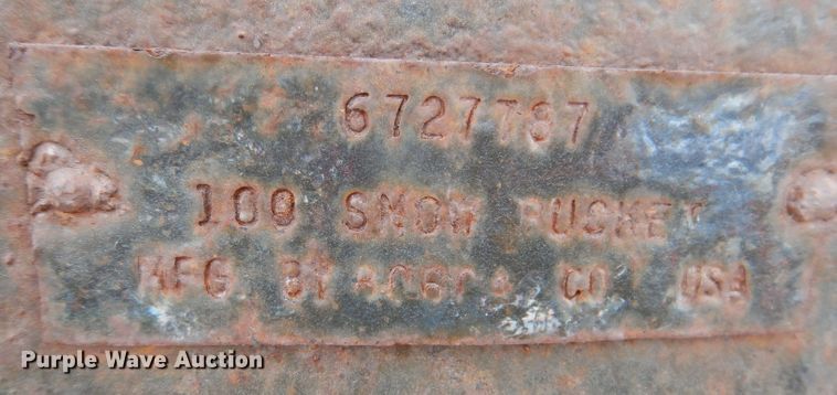 image for item KW9413 (2) Bobcat 100" W skid steer buckets