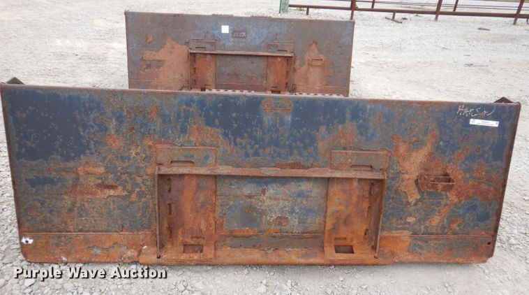 image for item KW9413 (2) Bobcat 100" W skid steer buckets