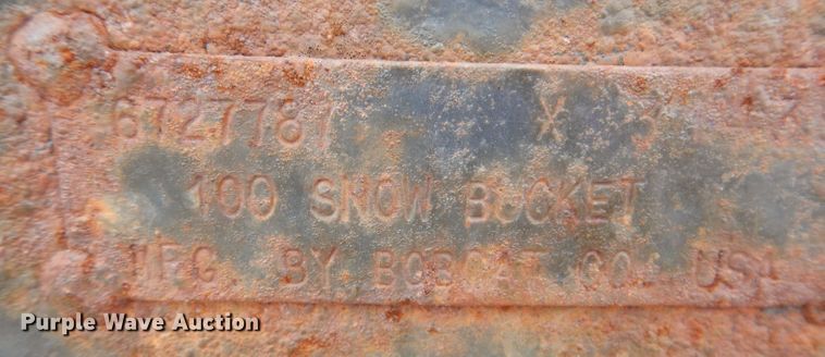 image for item KW9413 (2) Bobcat 100" W skid steer buckets