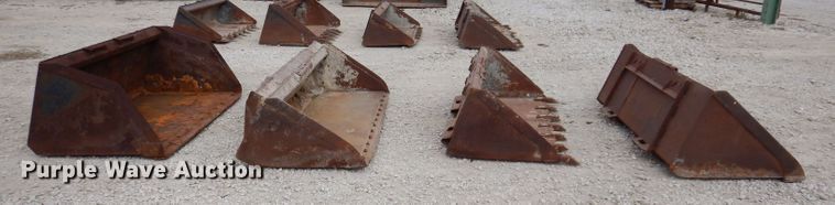 image for item KW9414 (4) skid steer buckets