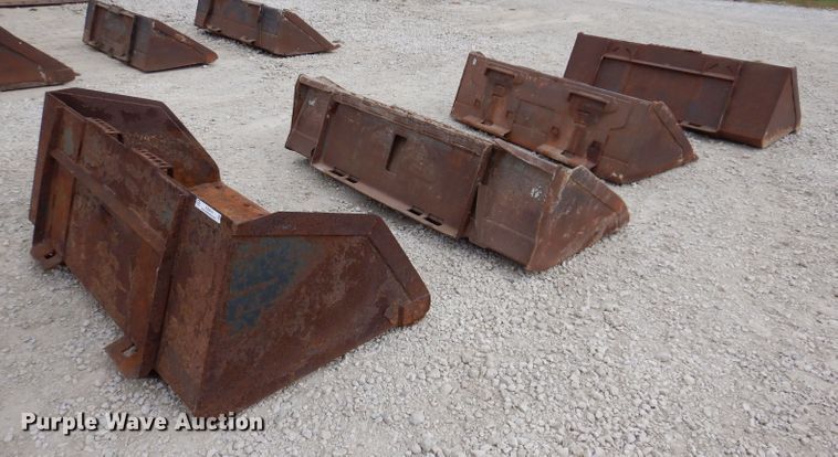 image for item KW9414 (4) skid steer buckets