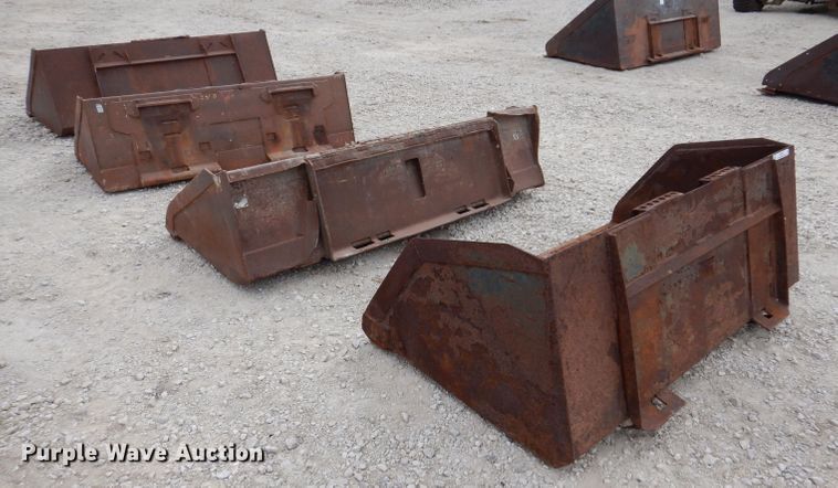 image for item KW9414 (4) skid steer buckets