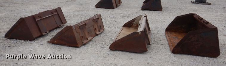 image for item KW9414 (4) skid steer buckets