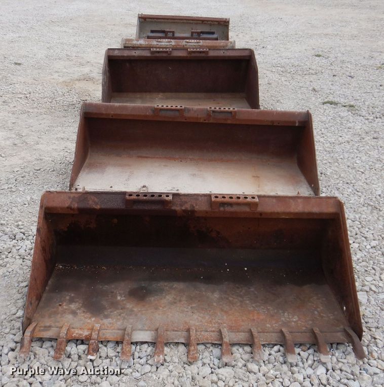 image for item KW9417 (6) skid steer buckets