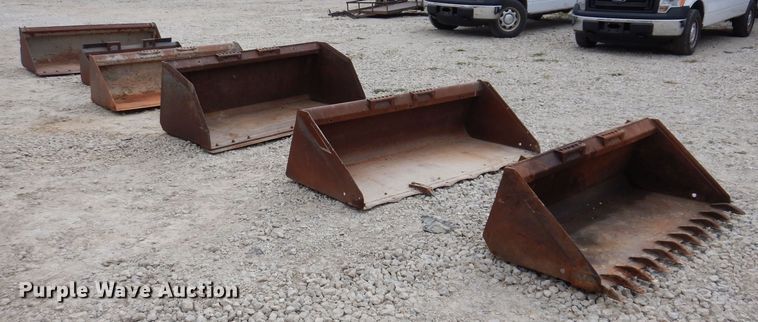 image for item KW9417 (6) skid steer buckets