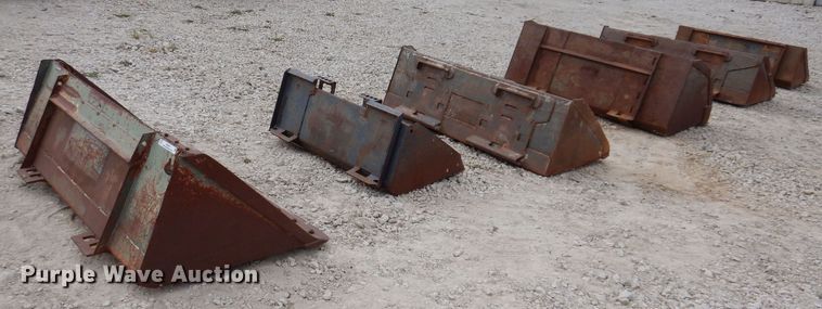 image for item KW9417 (6) skid steer buckets