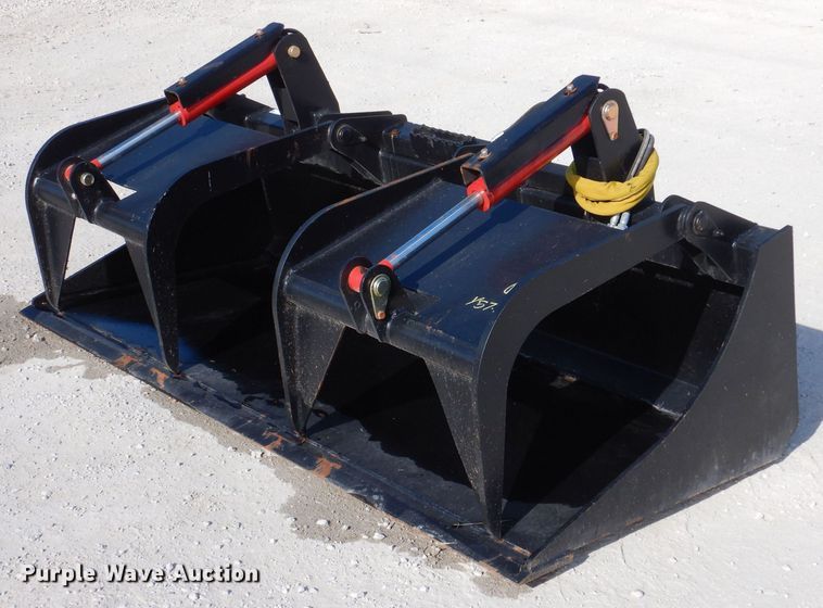 image for item KW9425 Mid-state  80" W skid steer grapple bucket