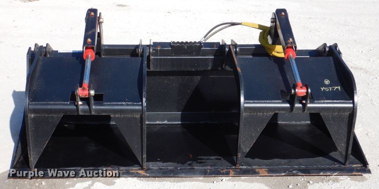 image for item KW9425 Mid-state  80" W skid steer grapple bucket