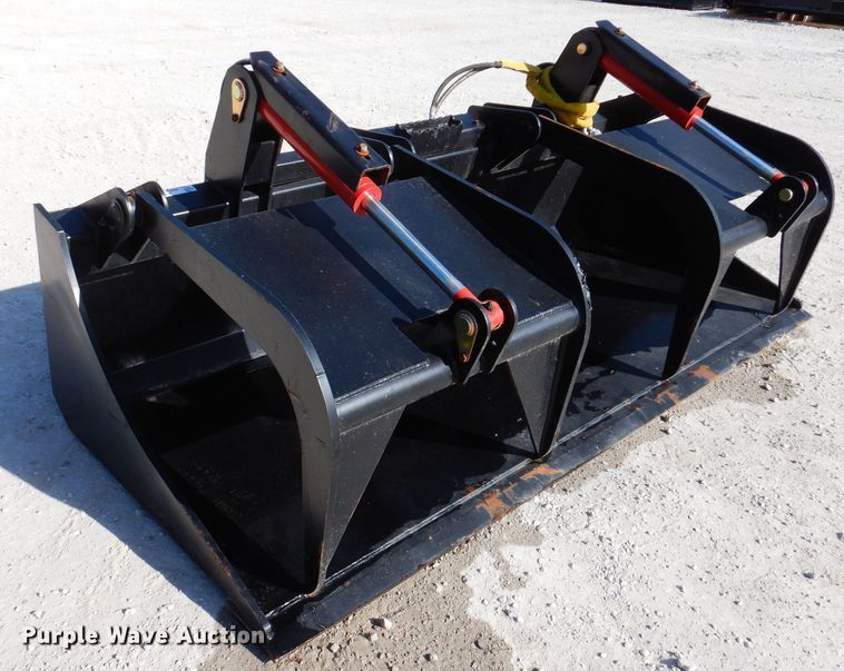 image for item KW9425 Mid-state  80" W skid steer grapple bucket