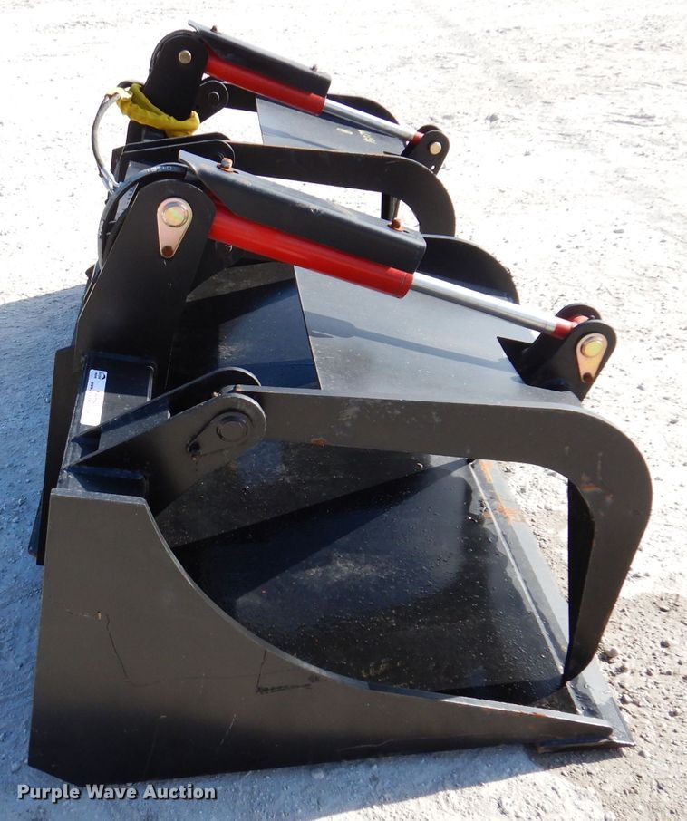 image for item KW9425 Mid-state  80" W skid steer grapple bucket