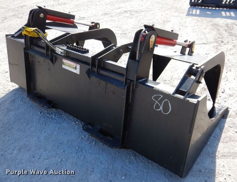 image for item KW9425 Mid-state  80" W skid steer grapple bucket