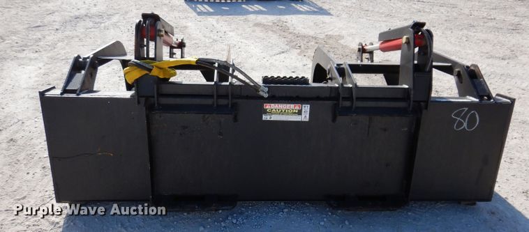 image for item KW9425 Mid-state  80" W skid steer grapple bucket