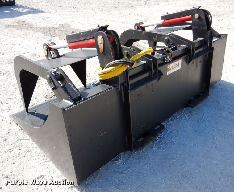 image for item KW9425 Mid-state  80" W skid steer grapple bucket