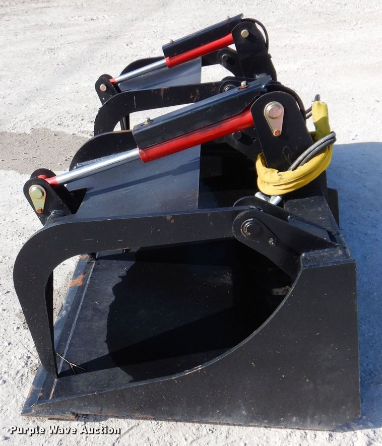 image for item KW9425 Mid-state  80" W skid steer grapple bucket