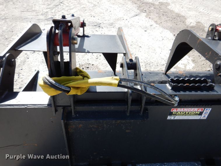 image for item KW9425 Mid-state  80" W skid steer grapple bucket