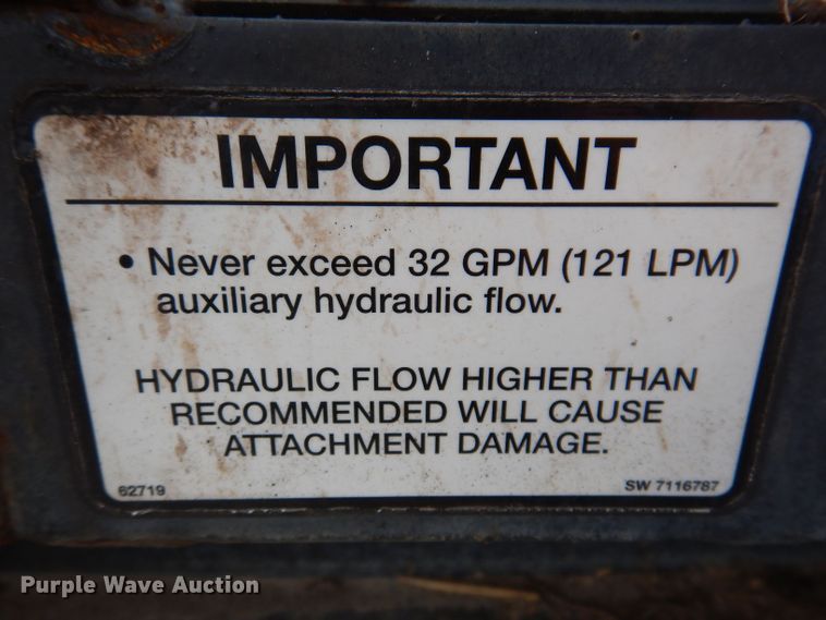 image for item KW9428 2011 Bobcat Brushcat 72HF  skid steer rotary mower