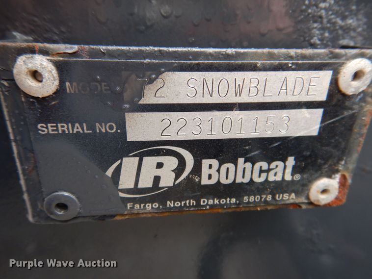 image for item KW9432 Bobcat 72 Snowblade  skid steer snow pusher