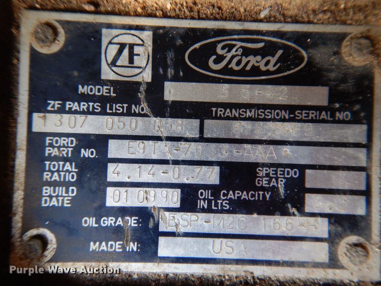 image for item KW9474 Ford ZF5 S5-42  transmission