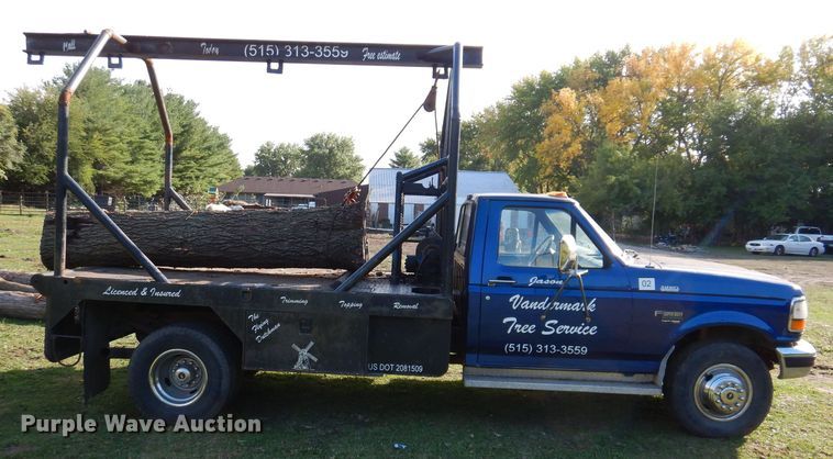 image for item KW9476 1996 Ford F-Super Duty XLT  flatbed truck