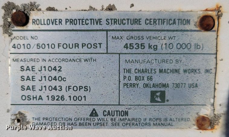 image for item KW9492 1989 Ditch Witch 5010  trencher