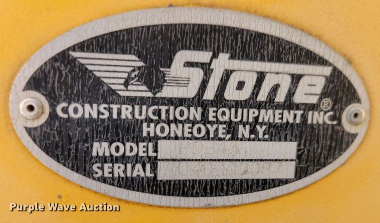 image for item KW9493 2009 Stone PDB43  single drum roller