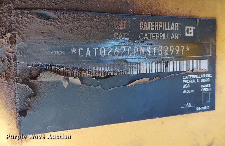 image for item LK9871 2009 Caterpillar 262C  skid steer loader