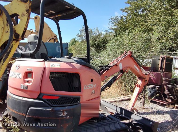 image for item LK9885 2014 Kubota U35-4  mini excavator