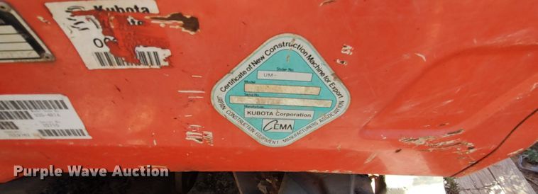 image for item LK9885 2014 Kubota U35-4  mini excavator