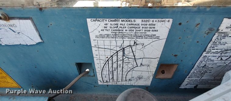 image for item LK9886 1996 Gradall 534C  telehandler